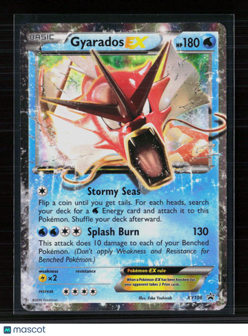 2016 XY Promos Gyarados EX Holo Black Star Promo #XY106