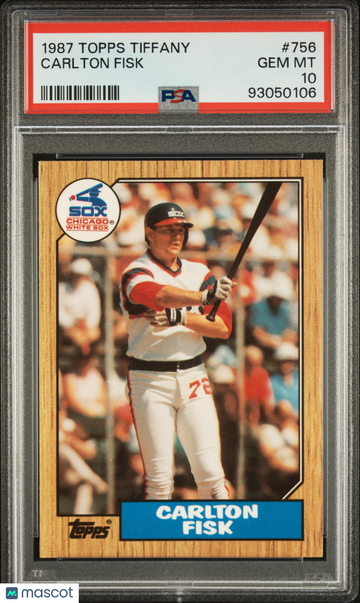 1987 Topps Tiffany Carlton Fisk #756 PSA 10