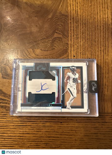 2024 Panini One Jalen Carter #47 Rookie Dual Patch Autograph