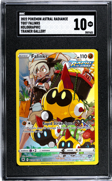 2022 Pokémon Astral Radiance Trainer Gallery Falinks TG07 Holo SGC 10