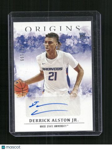 2021 Panini Chronicles Draft Picks Derrick Alston Jr. #OR-DAJ Origins Rookie Autographs AU,SN