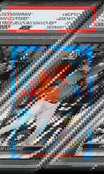 2023 Bowman Chrome #BCP-10 Ryan Clifford Blue RayWave Refractor /150 PSA 10 GEM