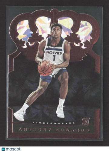 2021 Panini Crown Royale Anthony Edwards #89 RC