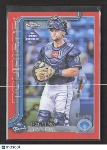 2025 Topps Chrome Pro Debut Walker Janek #PDC-19 Red /25