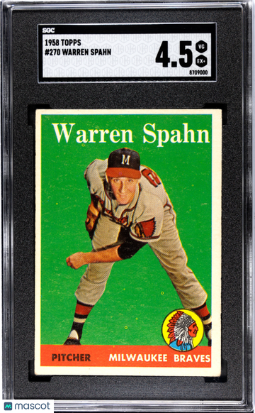 1958 Topps Warren Spahn #270 SGC 4.5