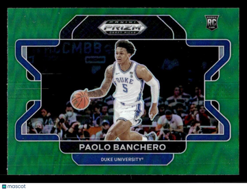 2022 Panini Prizm Paolo Banchero #52 Green Prizm Rookie Short Print