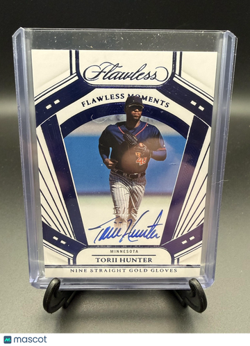 2024 Panini Flawless Torii Hunter #FMR-TH Flawless Moments /15 SN AU