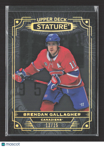 2023 Upper Deck Stature Brendan Gallagher #38 /15