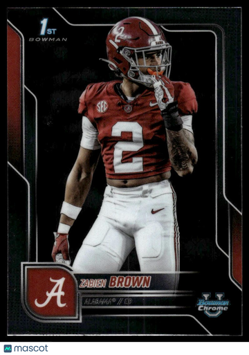 2025 Bowman Chrome University Zabien Brown #72