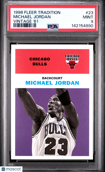 1998 Fleer Tradition Vintage '61 Michael Jordan #23 PSA 9