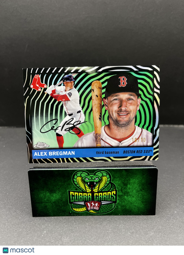 2025 Topps Chrome Platinum Alex Bregman #196 Black Vibrations /10
