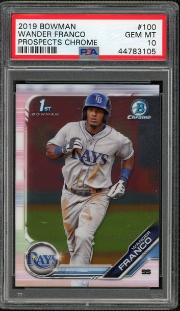 Wander Franco 2019 Bowman Chrome Rookie PSA 10