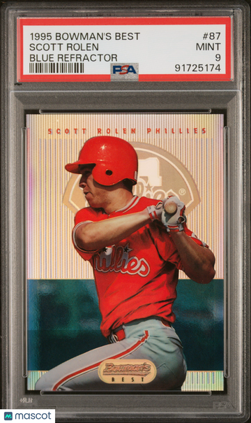 1995 Bowman's Best Scott Rolen #87 Blue Refractor PSA 9