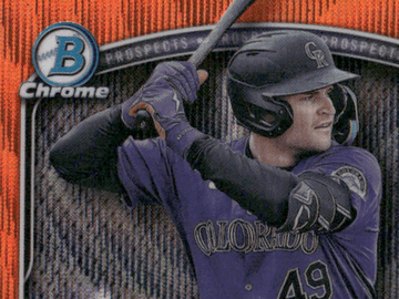 2025 Bowman Chrome Kyle Karros #CPA-KK Orange Wave /25 1st Bowman Auto Topps
