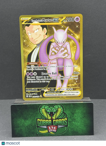2025 Destined Rivals Team Rocket's Mewtwo EX Holo Secret Rare HR #240/182