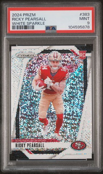 2024 Prizm | Rookie Ricky Pearsall | White Sparkle | #383 | PSA 9