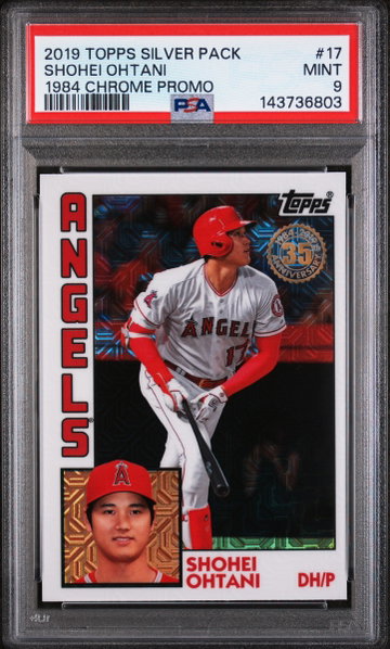 2019 Topps Silver Pack '84 Chrome Promo Shohei Ohtani #T8417 PSA 9