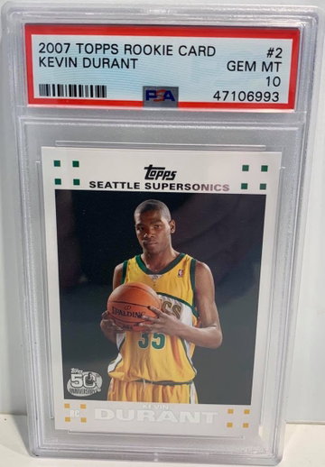 2007 TOPPS KEVIN DURANT PSA 10