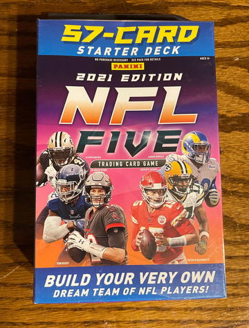 2021 Panini NFL FIVE Trading Card Game Starter Kit Deck (57 Card) NEW SEALED Ships Fast!