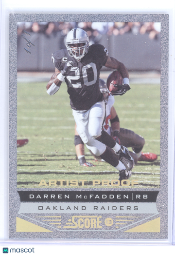 2013 Panini Score Darren McFadden #154 Artist Proof 1 of 1