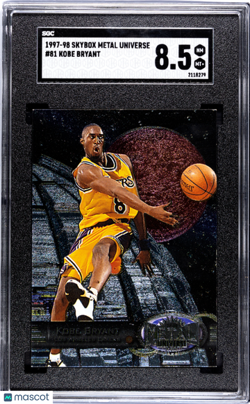 1997 Skybox Metal Universe Kobe Bryant #81 SGC 8.5