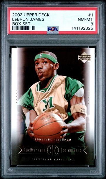 2003 Upper Deck LeBron James Box Set LeBron James #1 PSA 8