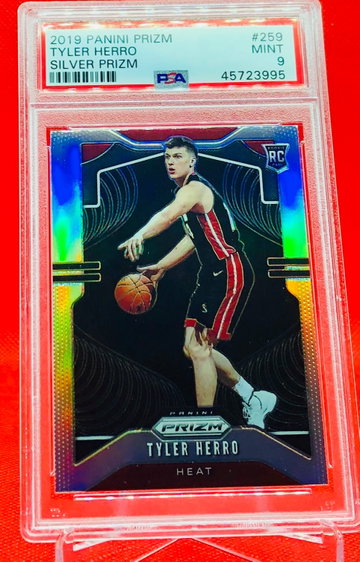 Tyler Herro Rookie RC Silver Prizm PSA 9