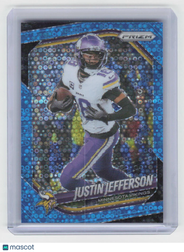 2025 Panini Prizm Justin Jefferson #81 No Huddle Blue /125 SN