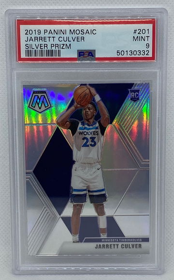 Jarrett Culver 2019-20 Mosaic Basketball Silver Prizm Rookie Card PSA 9