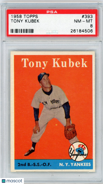 1958 Topps Tony Kubek #393 PSA 8