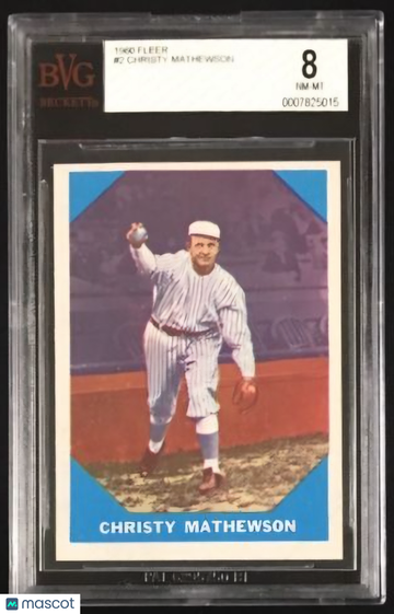 1960 Fleer Christy Mathewson #2 BVG 8
