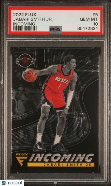 2022 Panini Flux Incoming Jabari Smith JR. #5 PSA 10