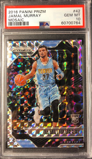 2016 Panini Prizm Jamal Murray Mosaic Prizm PSA 10