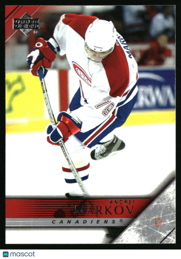 2005-06 Upper Deck Andrei Markov #352 Montreal Canadiens