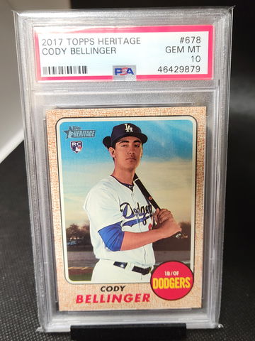 2017 Topps Heritage Cody Bellinger Psa 10