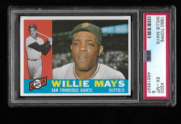 1960 Topps Willie Mays PSA 6