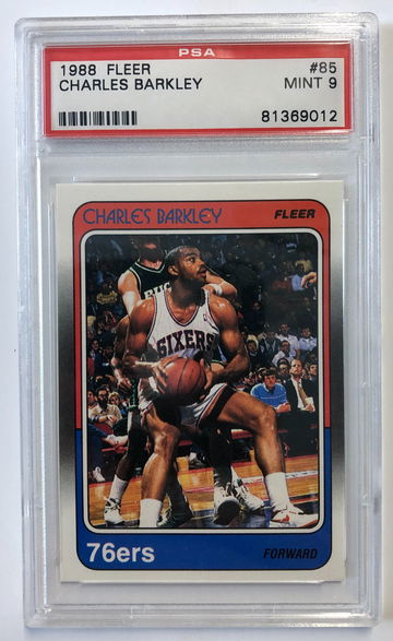 1988 Fleer Charles Barkley PSA 9