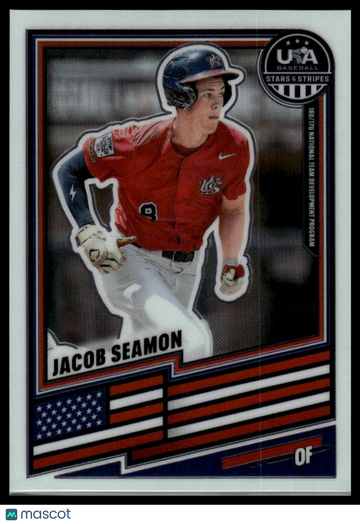 2026 Panini Stars & Stripes Prizm USA Baseball Jacob Seamon #199