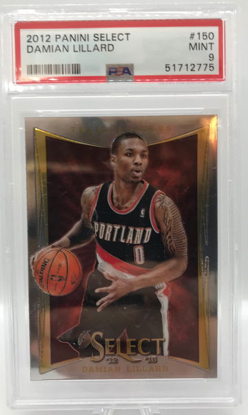 2012 Panini Select Damian Lillard Rookie #150 PSA 9