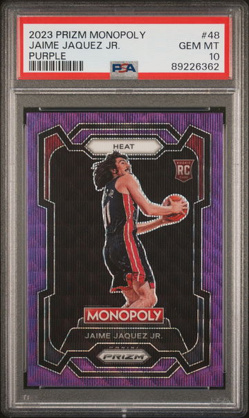 2023 PANINI JAIME JAQUEZ JR. PRIZM MONOPOLY PURPLE #48 PSA 10