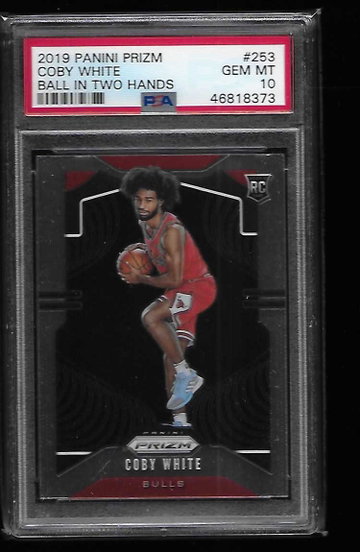 2019 Panini Prizm Coby White Ball In Two Hands