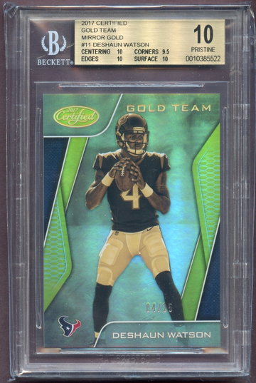 Deshaun Watson 4/25 Jersey number BGS 10
