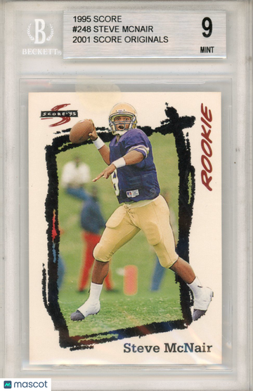 1995 Score Steve McNair #248 BGS 9