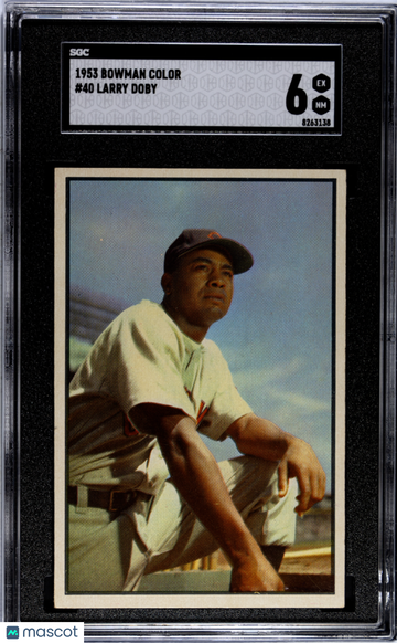 1953 Bowman Color Larry Doby #40 SGC 6