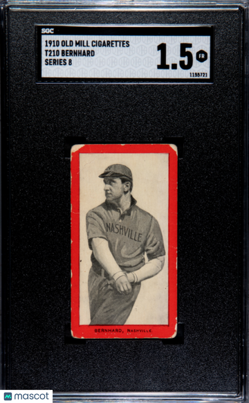 1910 Old Mill Cigarettes (T210) Bernhard Series 8 SGC 1.5