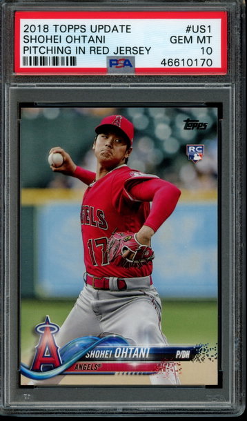 2018 Topps Update US1 Shohei Ohtani PSA 10 GEM MINT