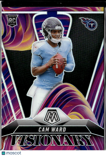 Cam Ward 2025 Panini Mosaic Prizm Visionary Tennessee Titans