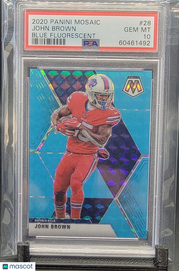 2020 Mosaic John Brown Blue Fluorescent /15 PSA 10