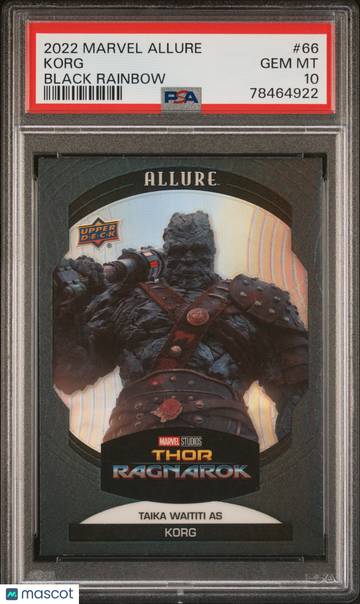 2022 Upper Deck Marvel Allure Korg #66 PSA 10