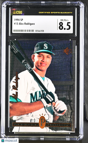 1994 SP Alex Rodriguez #15 Foil Rookie RC CGC 8.5